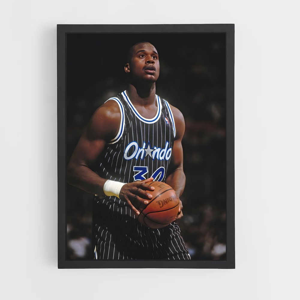Poster Shaq Attack – affiche Basketball (vue 2)